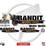 Fits Brush Bandit Wood Chipper Model 150 XP Decal Kit - Bandit 150 XP Stickers