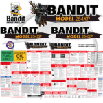 Fits Brush Bandit Wood Chipper Model 254 XP Decal Kit - Bandit 254 XP Stickers