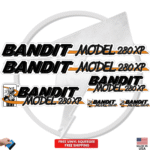 Fits Brush Bandit Wood Chipper Model 280 XP Decal Kit - Bandit 280 XP Stickers