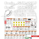 Fits Genie GTH-5519 Decal Kit Telehandler Stickers