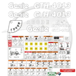 Fits Genie GTH-4013 Decal Kit Telehandler Stickers