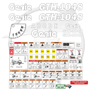 Fits Genie GTH-1048 Decal Kit Telehandler Stickers