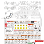Fits Genie GTH-1056 Decal Kit Telehandler Stickers