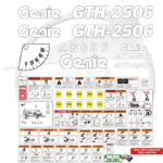 Fits Genie GTH-2506 Decal Kit Telehandler Stickers