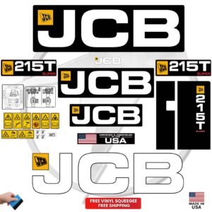 Fits JCB 215T SUPER Decal Kit Skid Steer Stickers