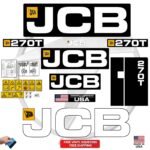 Fits JCB 270T Decal Kit Skid Steer Stickers