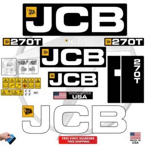 Fits JCB 270T Decal Kit Skid Steer Stickers