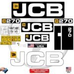 Fits JCB 270 Decal Kit Skid Steer Stickers