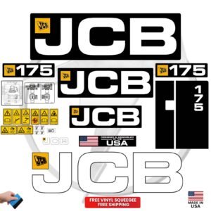 Fits JCB 175 Decal Kit Skid Steer Stickers