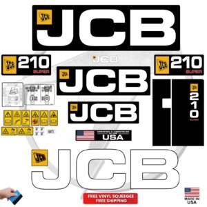Fits JCB 210 SUPER Decal Kit Skid Steer Stickers