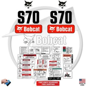 Fits Bobcat S70 Decal Kit Skid Steer Stickers