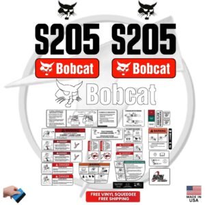Fits Bobcat S205 Decal Kit Skid Steer Stickers