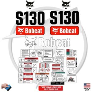 Fits Bobcat S130 Decal Kit Skid Steer Stickers
