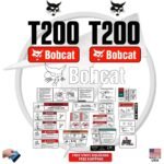 Fits Bobcat T200 Decal Kit Skid Steer Stickers