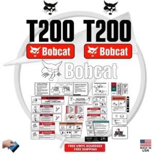 Fits Bobcat T200 Decal Kit Skid Steer Stickers