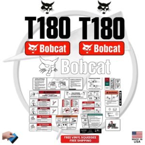 Fits Bobcat T180 Decal Kit Skid Steer Stickers